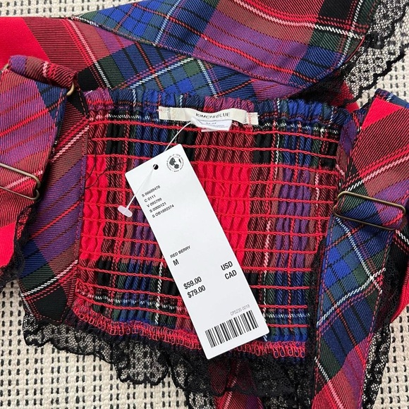 Urban Outfitters Kimchi Blue Perfectly Precious Plaid Bustier Top - Picture 6 of 9